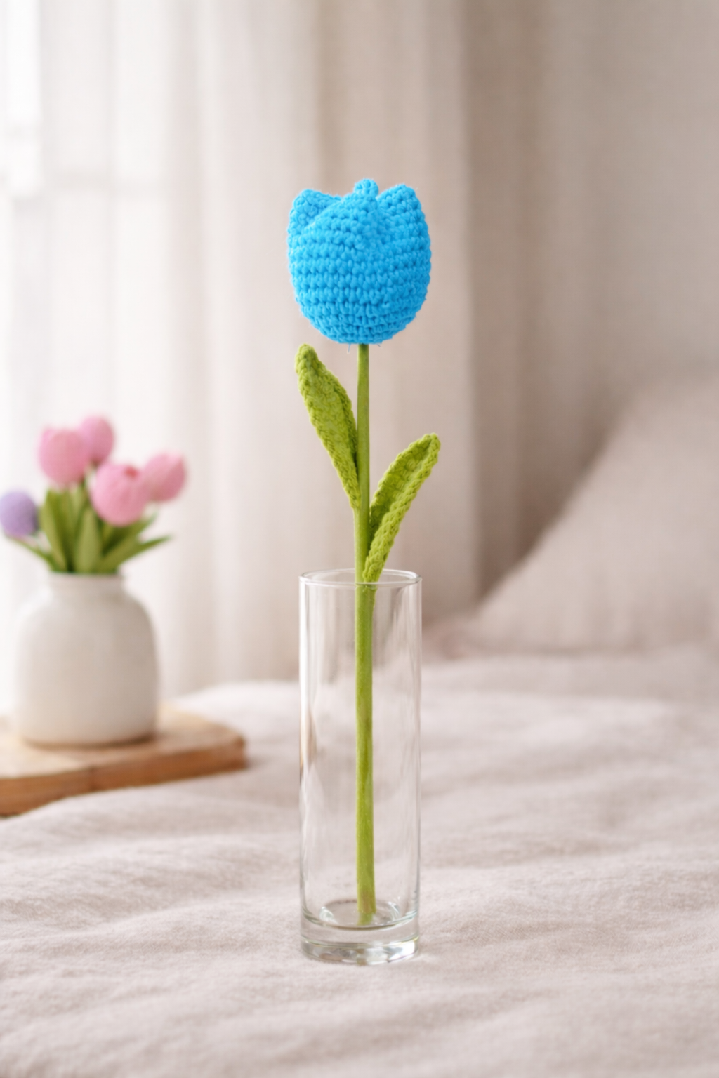 Sky Blue Tulip Stem