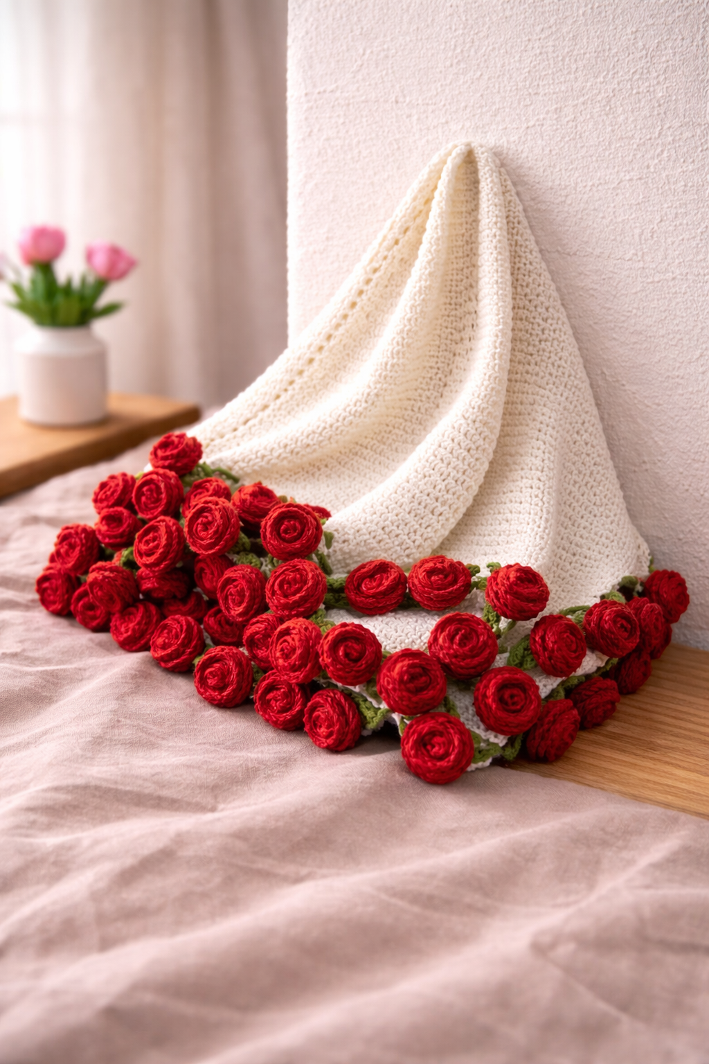 Scarlet Rose Snuggle Blanket